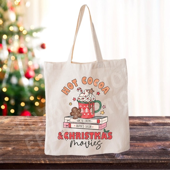 Christmas Gift, Family Christmas Tote, Xmas Stocking Stuffer, Holiday Gift Bag - Picture 3 of 3